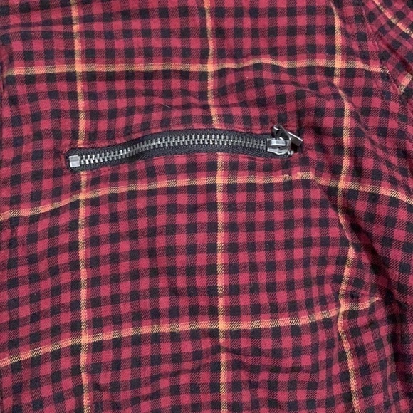 maurices Plaid Button Down Long Sleeve Collared Blouse Red and Black Women’s 0 - Picture 3 of 13